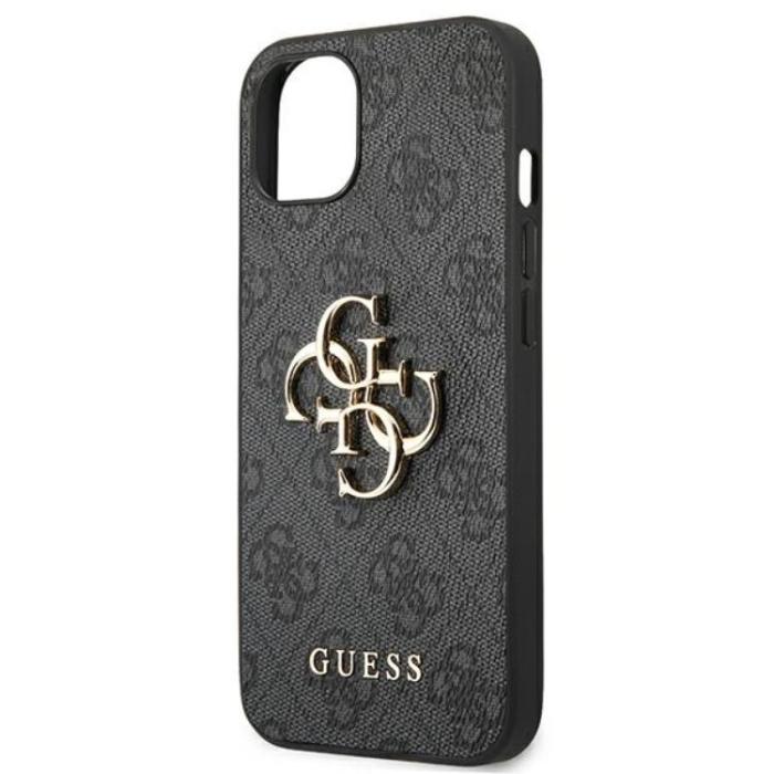 Guess - Guess iPhone 13/14/15 Mobilskal 4G Big Metal Logo - Grå