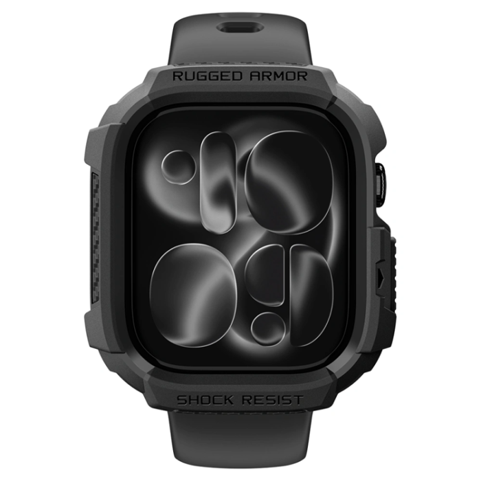Spigen - Spigen Skal För Apple Watch 12 (42mm) Rugged Armor - Matte Svart