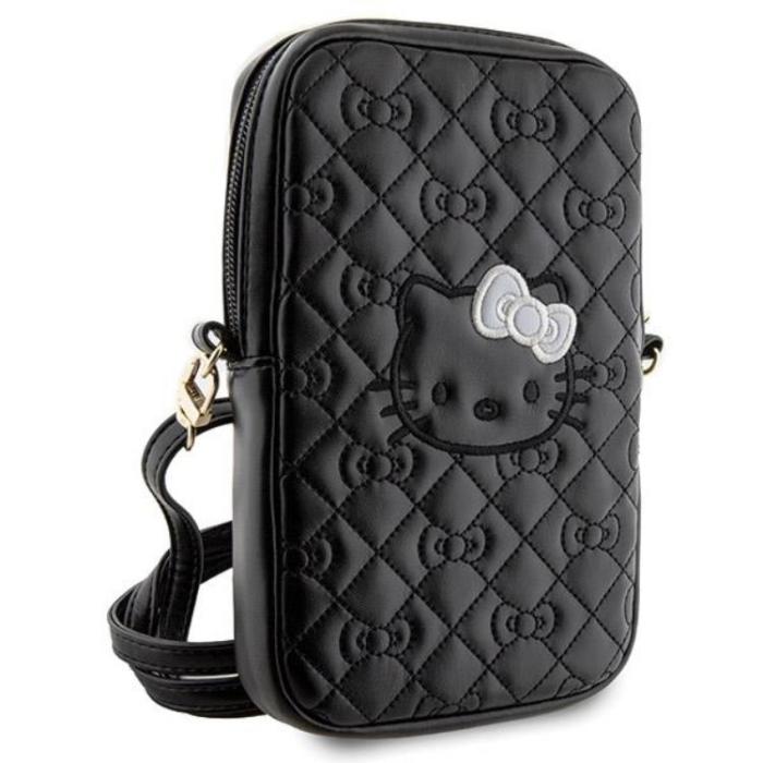 Hello Kitty - Hello Kitty Remväska Quilted Bows - Svart