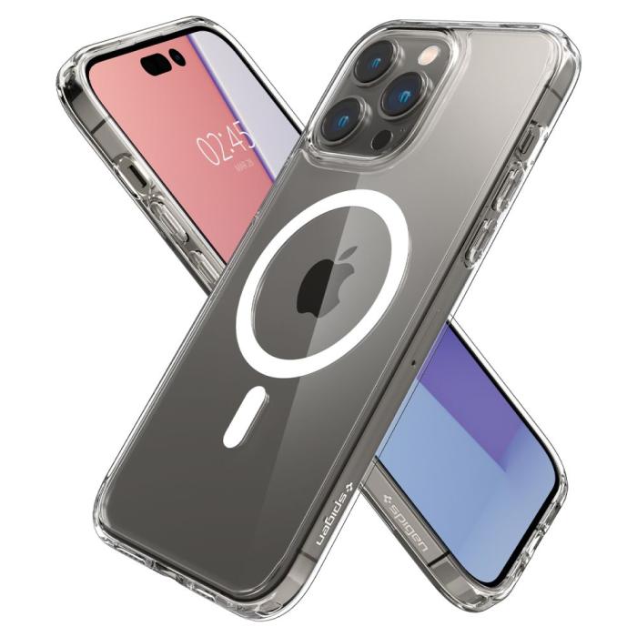 Spigen - Spigen iPhone 14 Pro Max Magsafe Skal Ultra Hybrid - Vit