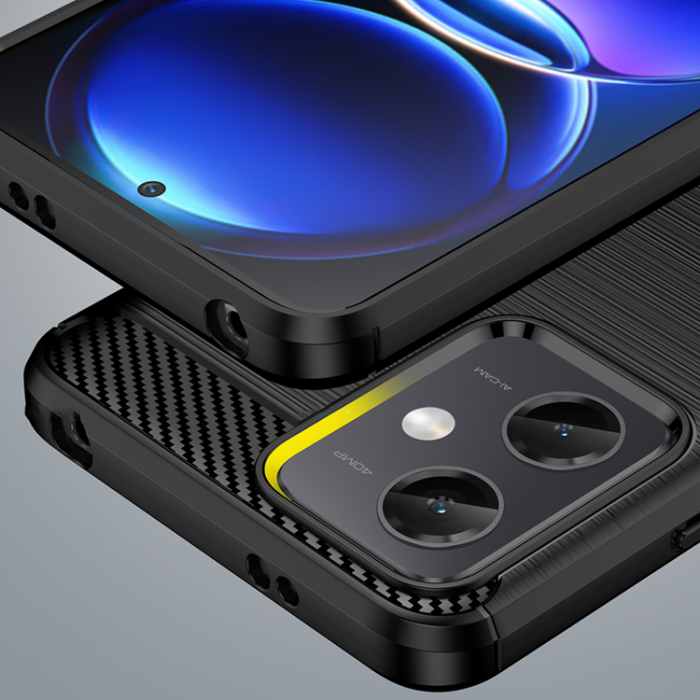 OEM - Xiaomi Poco X5 5G/Redmi Note 12 5G Mobilskal Carbon - Svart