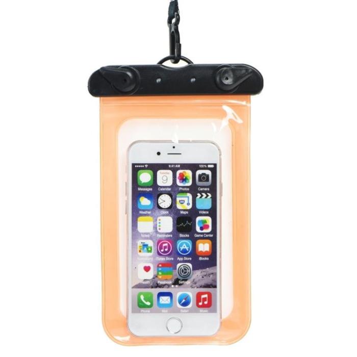 OEM - Universala Vattentät Mobilväskor Plastförslutning - Orange