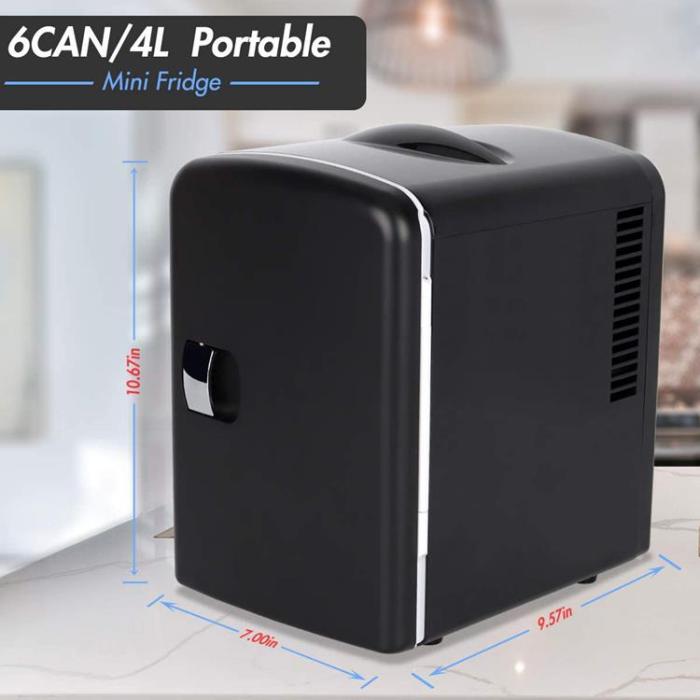 Denver - Denver Mini-kyl/värmeskåp 4Liter 220V + 12V adapter - Svart