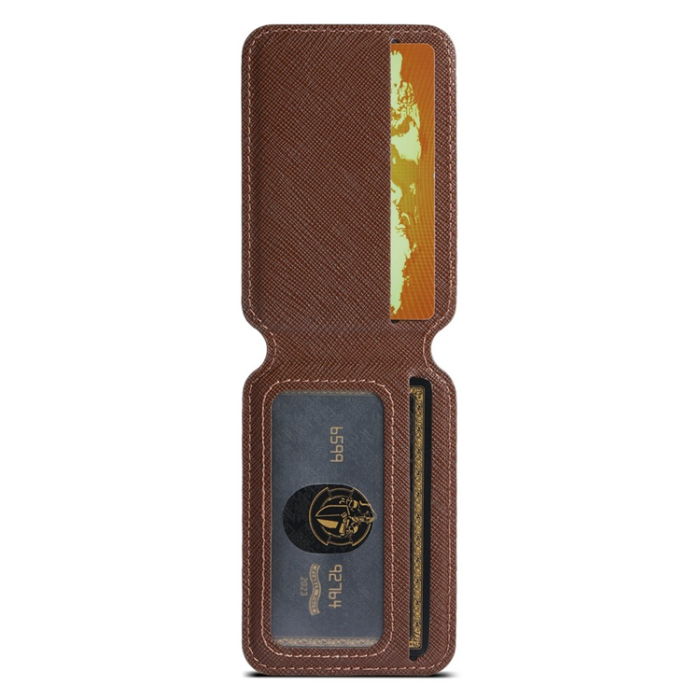 SUTENI - SUTENI iPhone 17 Air Mobilskal MagSafe Cross Texture H18 - Brun