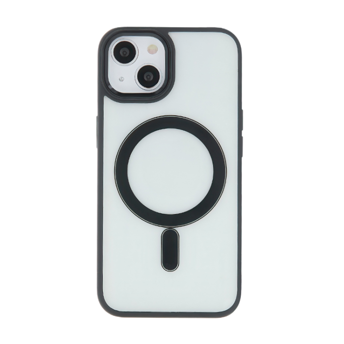 OEM - iPhone 14 Mobilskal MagSafe Satin Clear - Svart