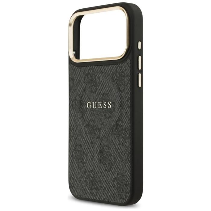 Guess - Guess iPhone 17 Pro Max Mobilskal MagSafe 4G PU Classic Logo - Svart