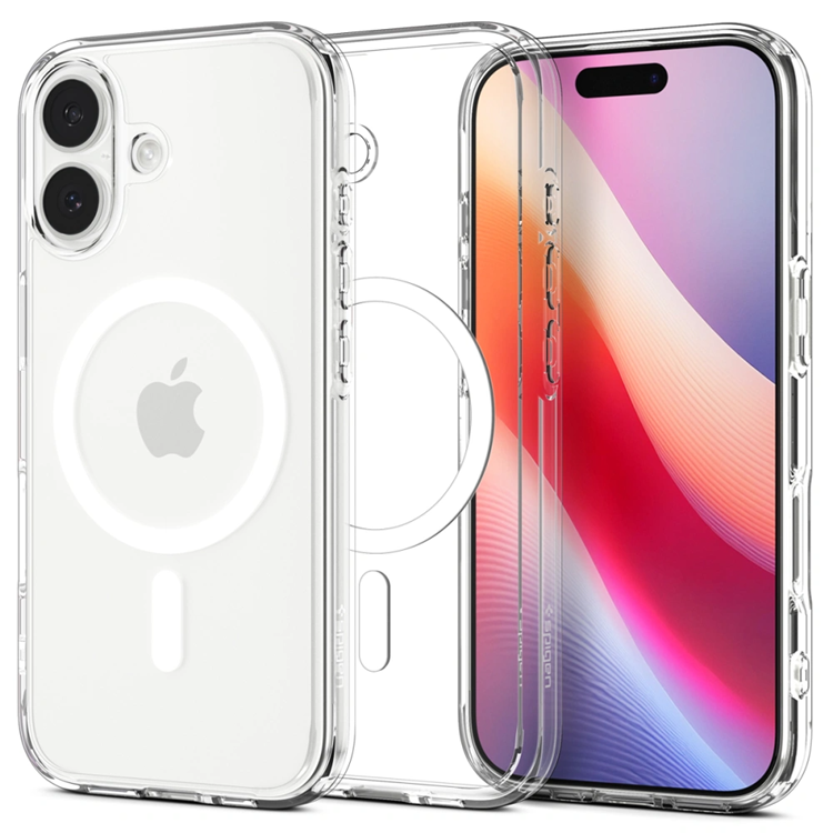 Spigen iPhone 17 Mobilskal Magsafe Ultra Hybrid - Clear/Vit | 2353 | AlltMobil