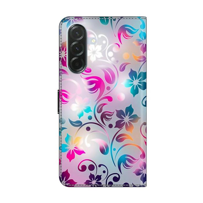 OEM - Craft Flowers Samsung Galaxy A57 Plånboksfodral Konstläder - Vit