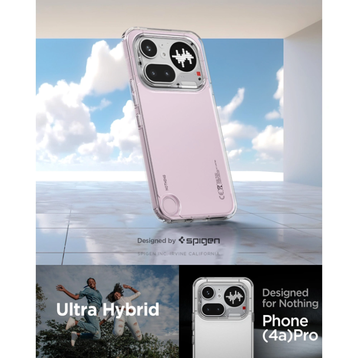 Spigen - Spigen Mobilskal för Nothing Phone 4a Pro Ultra Hybrid - Kristallklar