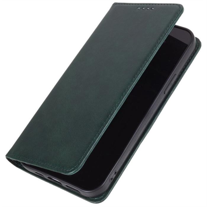 OEM - Samsung Galaxy A57 Fodral PU Läder Magnetisk - Grön