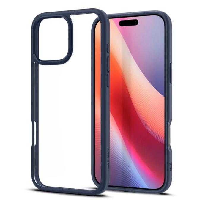 Spigen - Spigen iPhone 16 Pro Mobilskal Ultra Hybrid - Marinblå
