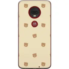 Gustaf - Mobilskal till Motorola Moto G7 Plus med Bj&ouml;rnm&ouml;nster