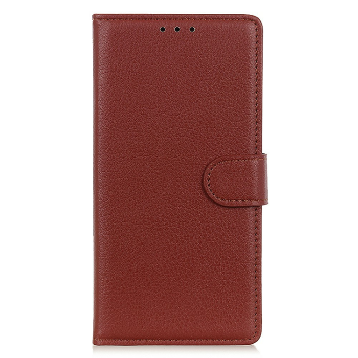 A-One Brand - OnePlus 15 5G Plånboksfodral Litchi Texture Konstläder - Brun