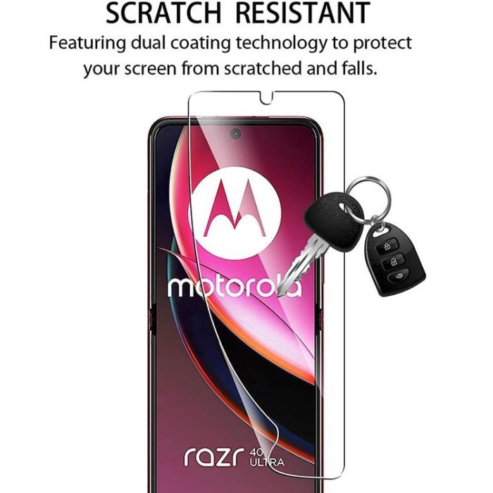 A-One Brand - Motorola Razr 40 Ultra Skärmskydd Plastfilm (Front + Back)