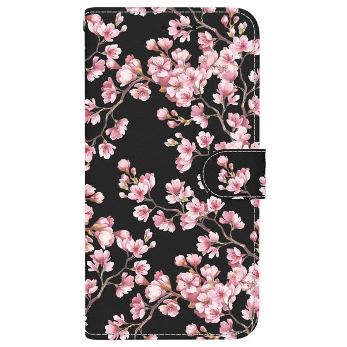 OEM - Samsung Galaxy S26 / S26 Pro Plånboksfodral Anti-Drop Konstläder - Plommonblomma