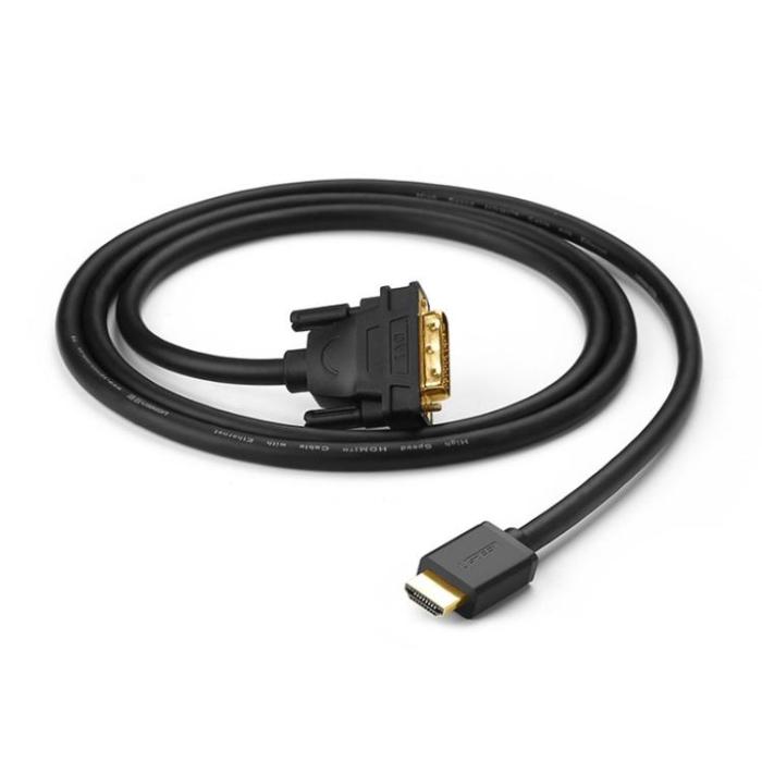 Ugreen - Ugreen HDMI Till HDMI DVI 4K Kabel 1m - Svart