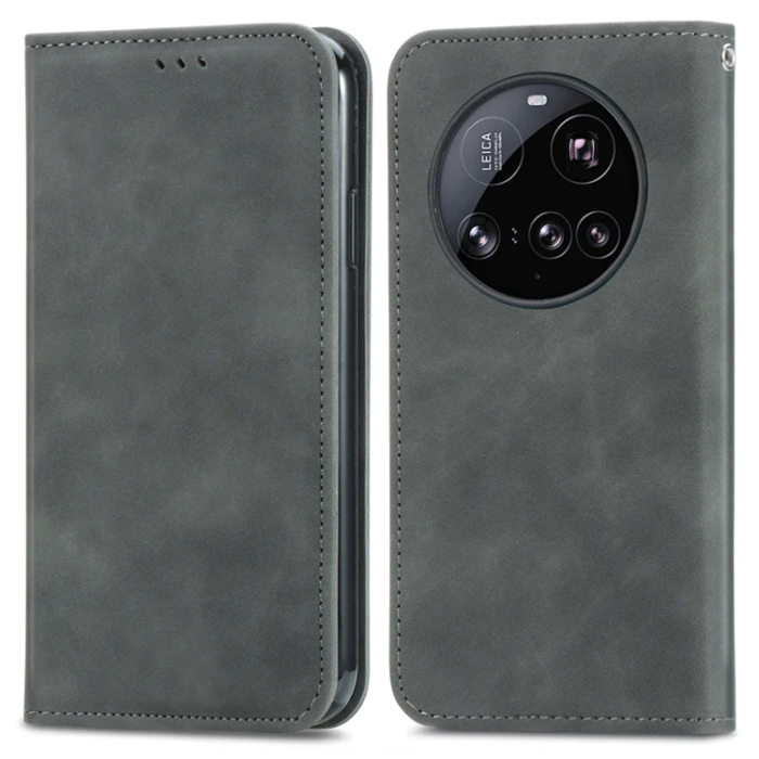 A-One Brand - Xiaomi 15 Ultra Plånboksfodral Magnetic Absorption - Grå