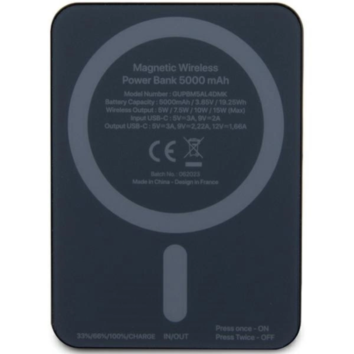 Mercedes - Mercedes Powerbank Magsafe 5000mAh 15W Stars Pattern - Svart