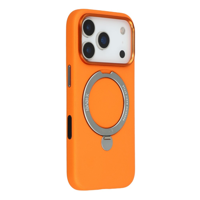 X-Level - X-LEVEL iPhone 17 Pro Mobilskal MagSafe Kickstand - Orange