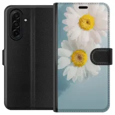 Gustaf - Pl&aring;nboksfodral till Samsung Galaxy A17 5G med Sommarblommor