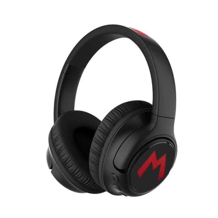 SUPERMARIO - SUPERMARIO Hörlur Super Mario Over-Ear Trådlös LED Ljus Ljuddelning