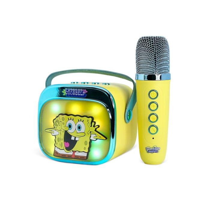 SVAMPBOB - SVAMPBOB Karaokehögtalare med Mikrofon Svampbob Popsing LED