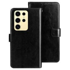 IDEWEI - IDEWEI Mobilfodral f&ouml;r Samsung Galaxy S26 Ultra Konstl&auml;der Kickstand - Svart