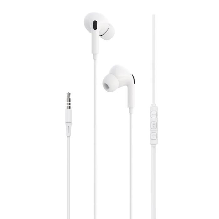 Devia - Devia In-Ear Trådbundna Hörlurar Jack 3.5mm Kintone A2 - Vit