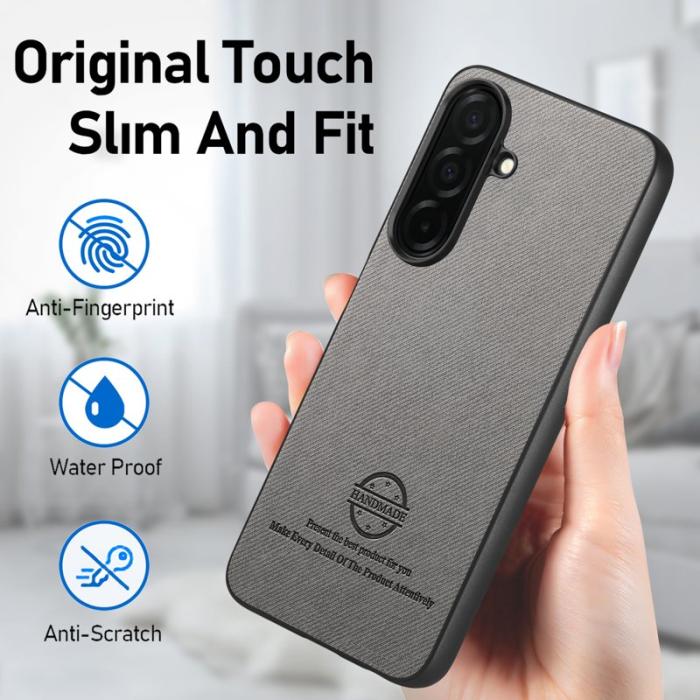 OEM - Mobilskal för Samsung Galaxy S26 Konstläder - Grå
