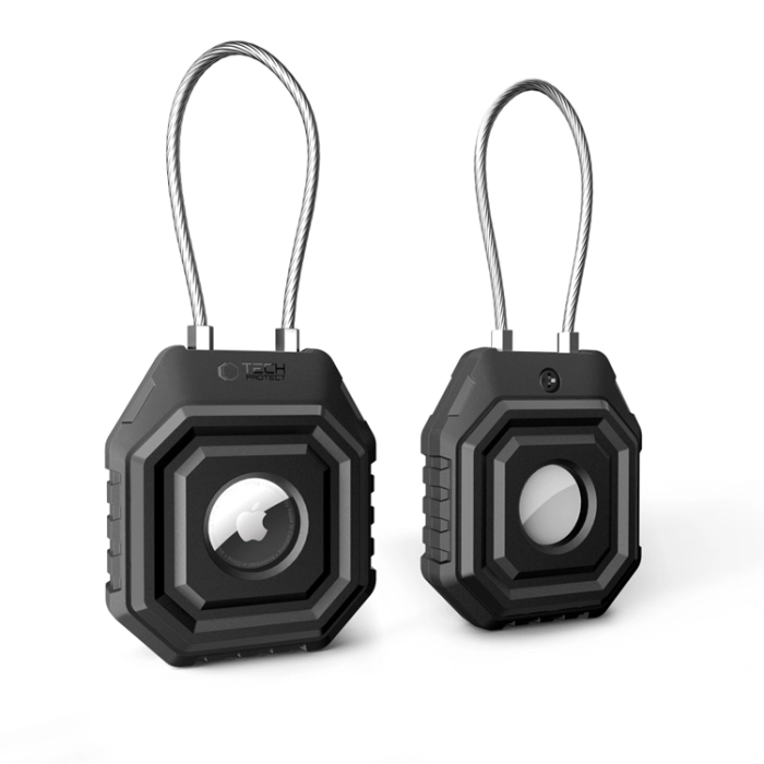 Tech-Protect - Tech-Protect Apple Airtag 1/2 Kevlar Seal - Svart