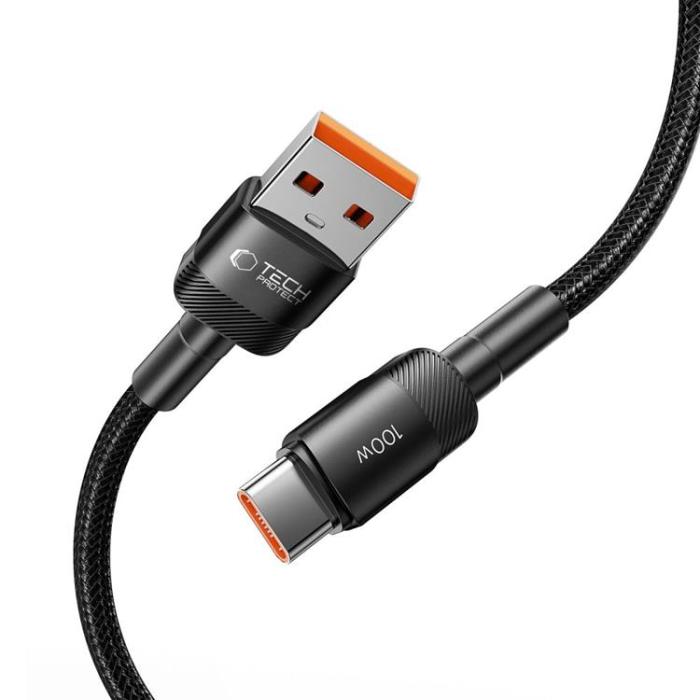 Tech-Protect - Tech-Protect USB-C till USB-A kabel 1m Ultraboost Evo - Svart