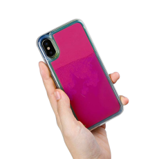 TheMobileStore - Liquid Neon Sand skal till iPhone X - Violet