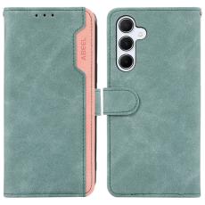 ABEEL - ABEEL Samsung Galaxy A14 5G Pl&aring;nboksfodral Konstl&auml;der RFID Skydd - Bl&aring;