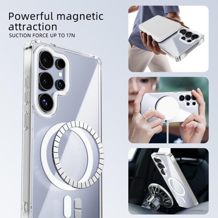 ABEEL - ABEEL Mobilskal till Samsung Galaxy S25 Edge MagSafe Anti Scratch Vit