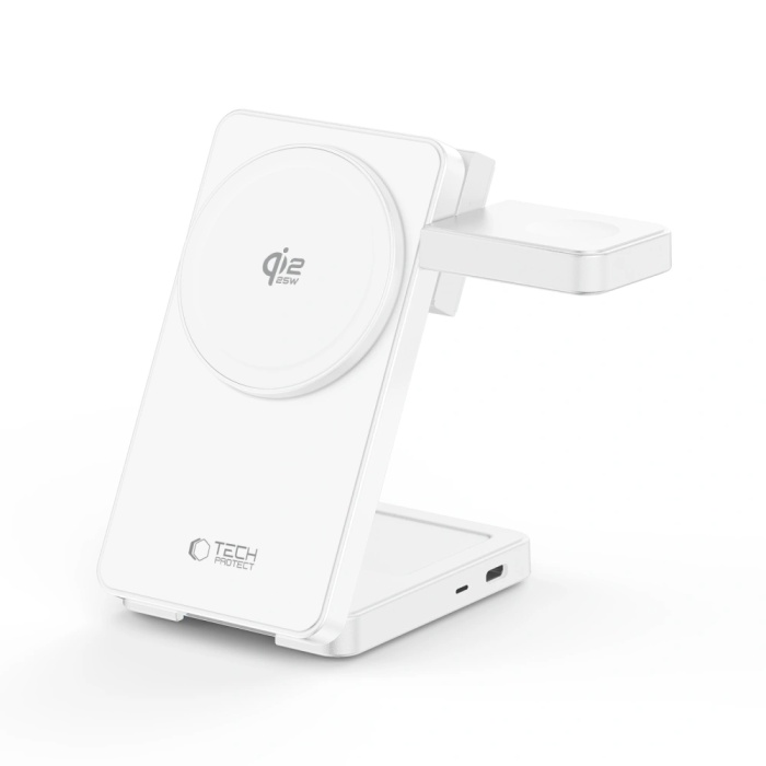 Tech-Protect - Tech-Protect Qi2.2 MagSafe Trådlös Laddare För iPhone/Apple Watch/AirPods
