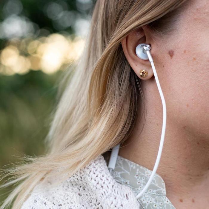 Radicover - RADICOVER Strålningsskydd Hörlurar Trådad In-Ear MIC Volume control - Vit