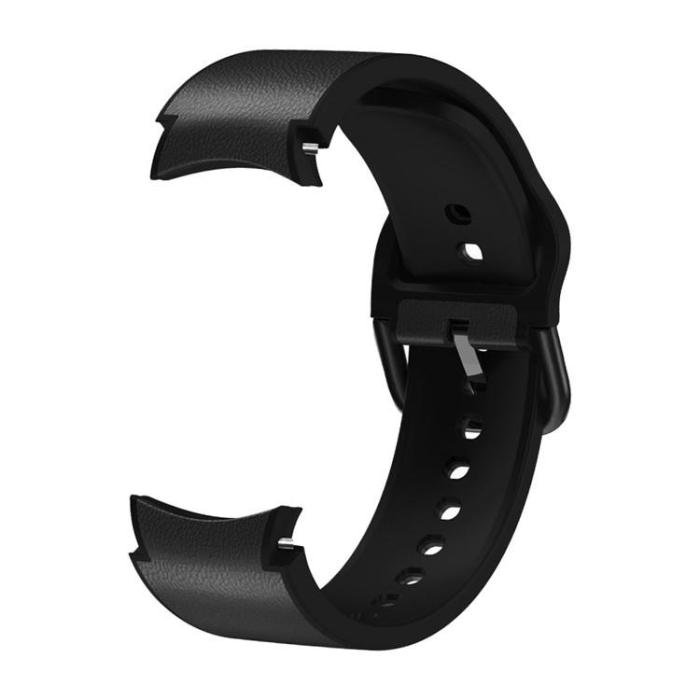 A-One Brand - Galaxy Watch Armband Läder 20MM - Svart