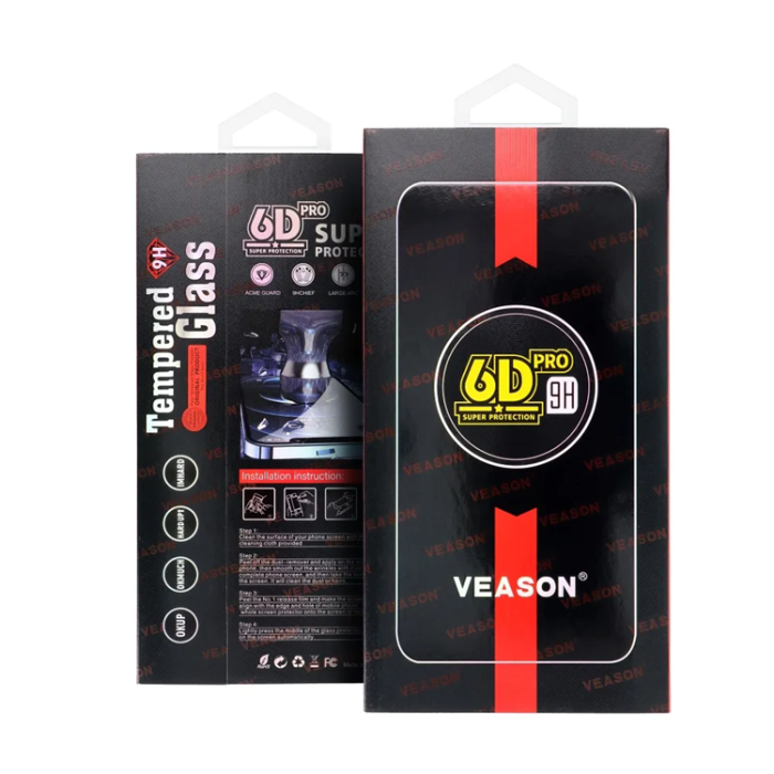 Veason - Veason Galaxy A56 5G Härdat Glas Skärmskydd - Svart