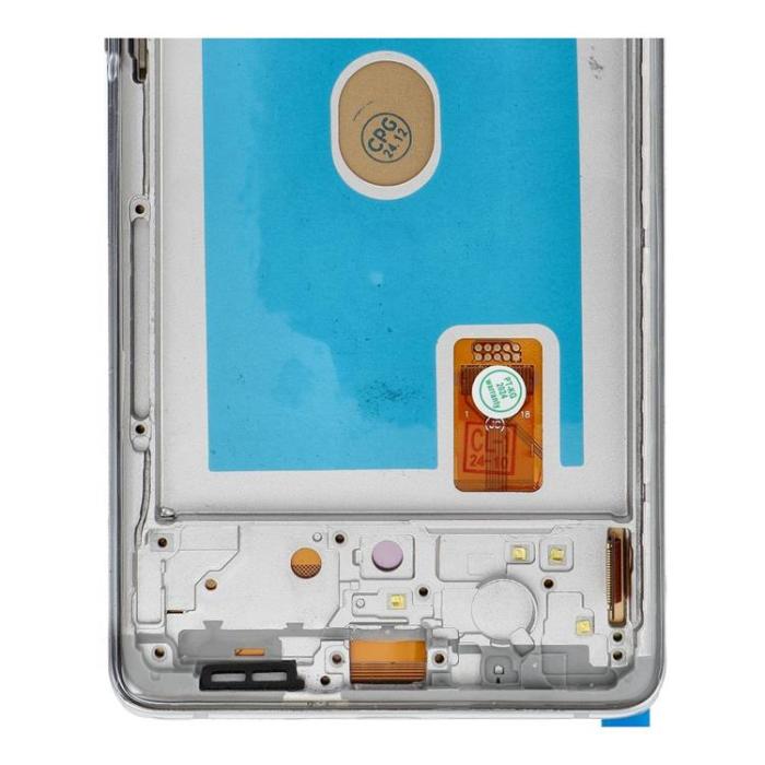 SpareParts - Galaxy S20 FE 4G/5G Skärm med LCD-display FixCell OLED Vit