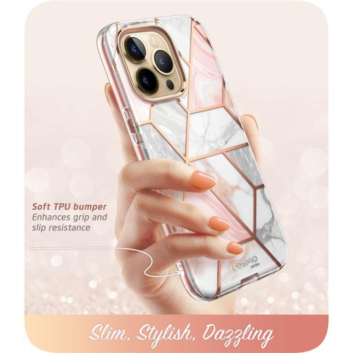 UTGATT1 - SupCase iPhone 14 Pro Max Skal Cosmo - Marble