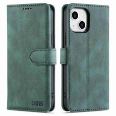 AZNS - AZNS iPhone 14 Plus Pl&aring;nboksfodral Konstl&auml;der - Gr&ouml;n