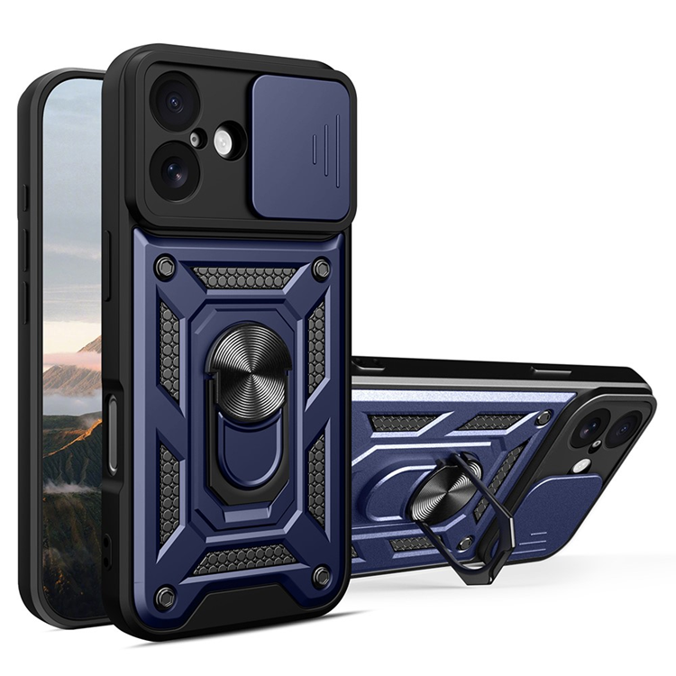 AMORUS iPhone 17 Mobilskal Med Kameralinsreglage - Blå | 2353 | AlltMobil