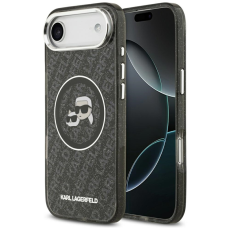 KARL LAGERFELD - Karl Lagerfeld iPhone Air Mobilskal Magsafe Glitter Karl Och Choupette Heads