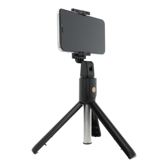Forcell - Combo Bluetooth Selfiestick med Stativ - Svart