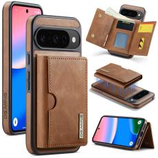 DG.MING - DG.MING M6 Series Konstl&auml;der Pl&aring;nboksfodral f&ouml;r Google Pixel 10 Pro - Brun