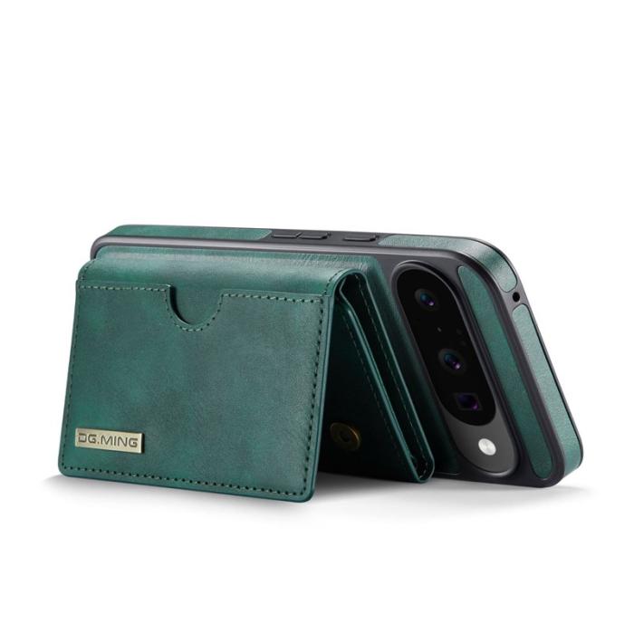 DG.MING - DG.MING M6 Series Konstläder Plånboksfodral för Google Pixel 10 Pro - Grön