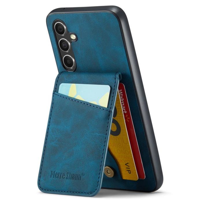 FIERRE SHANN - FIERRE SHANN Samsung Galaxy S23 FE Fodral PU+TPU - Blå