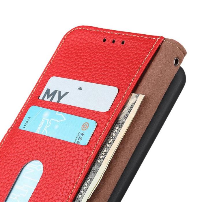 KHAZNEH - KHAZNEH för Xiaomi 17 Pro Max Plånboksfodral Äkta Läder - Röd