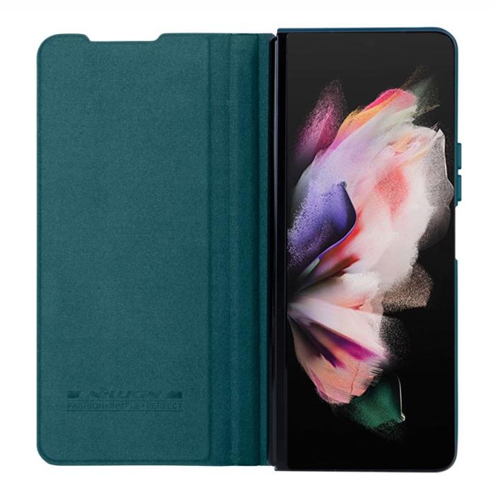 Nillkin - NILLKIN Qin Pro Series Mobilskal för Samsung Galaxy Z Fold5 5G - Grön