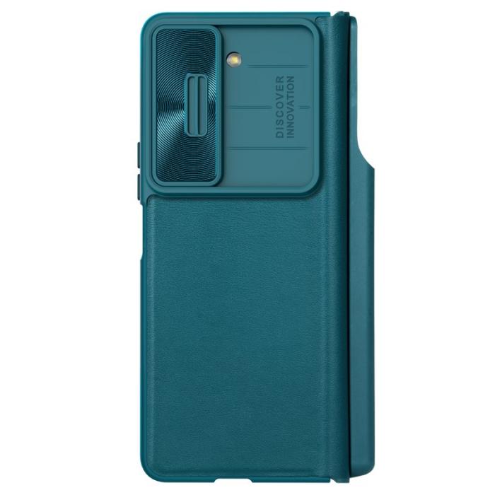 Nillkin - NILLKIN Qin Pro Series Mobilskal för Samsung Galaxy Z Fold5 5G - Grön